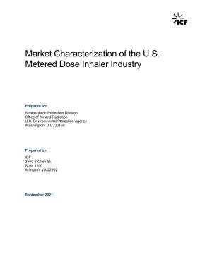 Market Characterization of the U.S. Metered Dose Inhaler Industry
