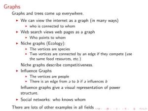 Graph Theory to Gain a Deeper Understanding of What’S Going On