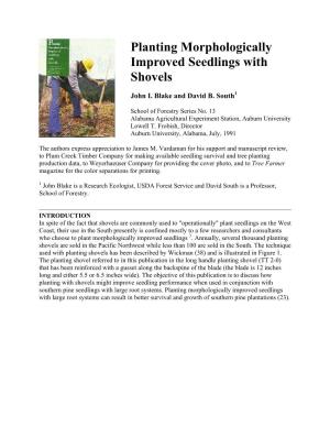 Planting Morphologically Improved Seedlings with Shovels