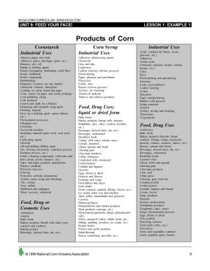 Products of Corn