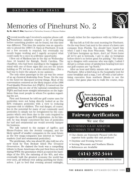 Memories of Pinehurst No.2 by Dr