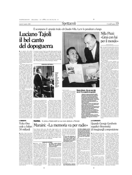 Luciano Tajoli Il Bel Canto Del Dopoguerra