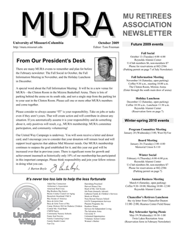10/08 MURA Newsletter