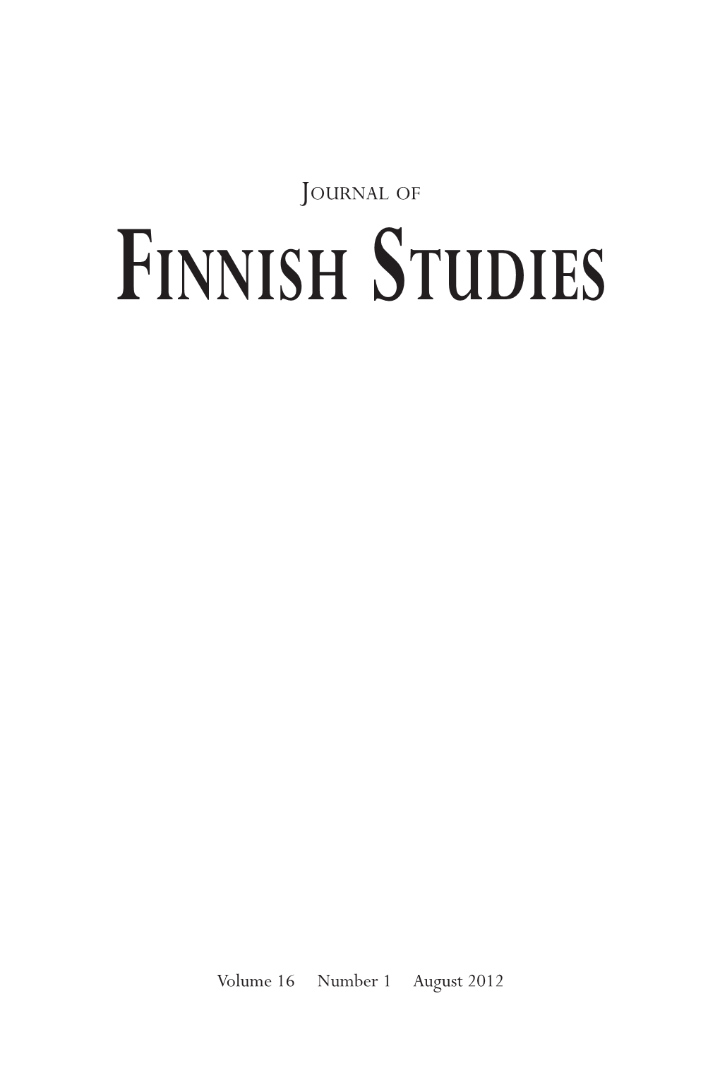 Finnish Studies