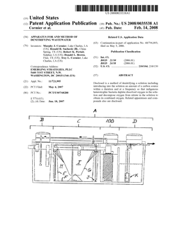 (12) Patent Application Publication (10) Pub. No.: US 2008/0035538A1 Cormier Et Al