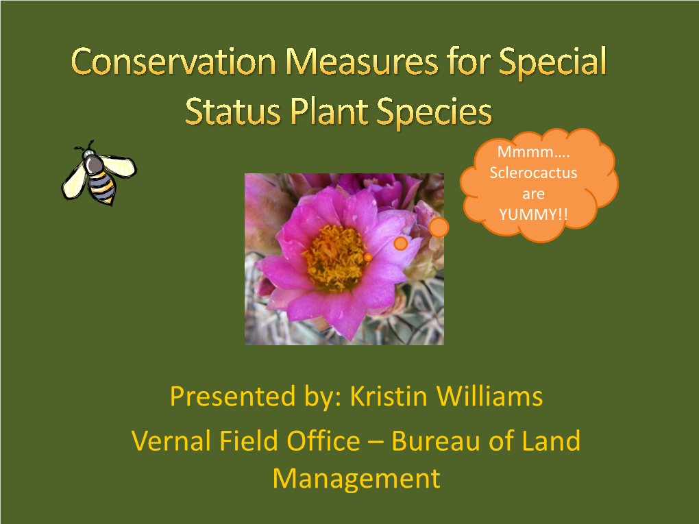 Conservation Measures and Survey Requirements