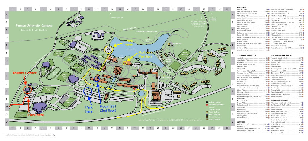 To Open The Furman Campus Map In Pdf Format 