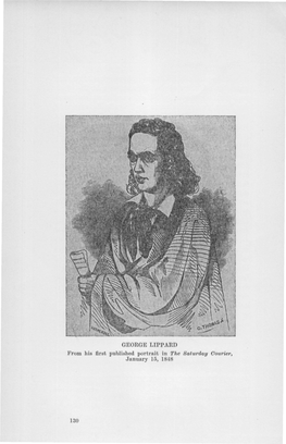 GEORGE LIPPARD from His First Published Portrait in the Saturday Courier, January 15, 1848