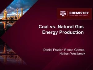 Coal Vs. Natural Gas Energy Production