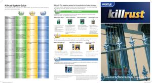W68 Killrust Colour Guide-6.Indd 1-3 27/3/12 10:47:21 AM Killrust Superior Protection Epoxy Enamel Killrust Superior Protection Epoxy Enamel