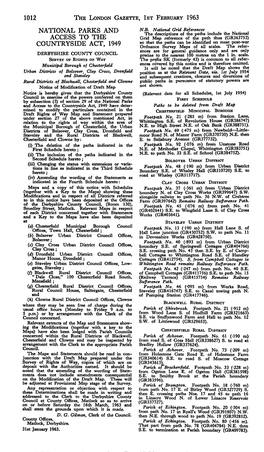 1012 the London Gazette, Ist February 1963 National
