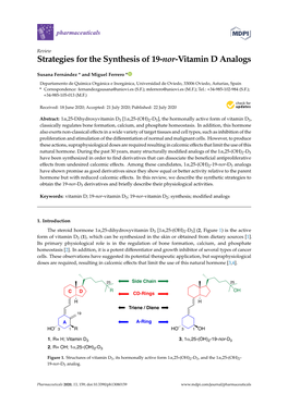 Strategies for the Synthesis of 19-Nor-Vitamin D Analogs