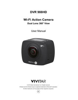 DVR 988HD Wi-Fi Action Camera