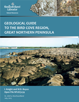 Geological Guide to the Bird Cove Region, Great Northern Peninsula