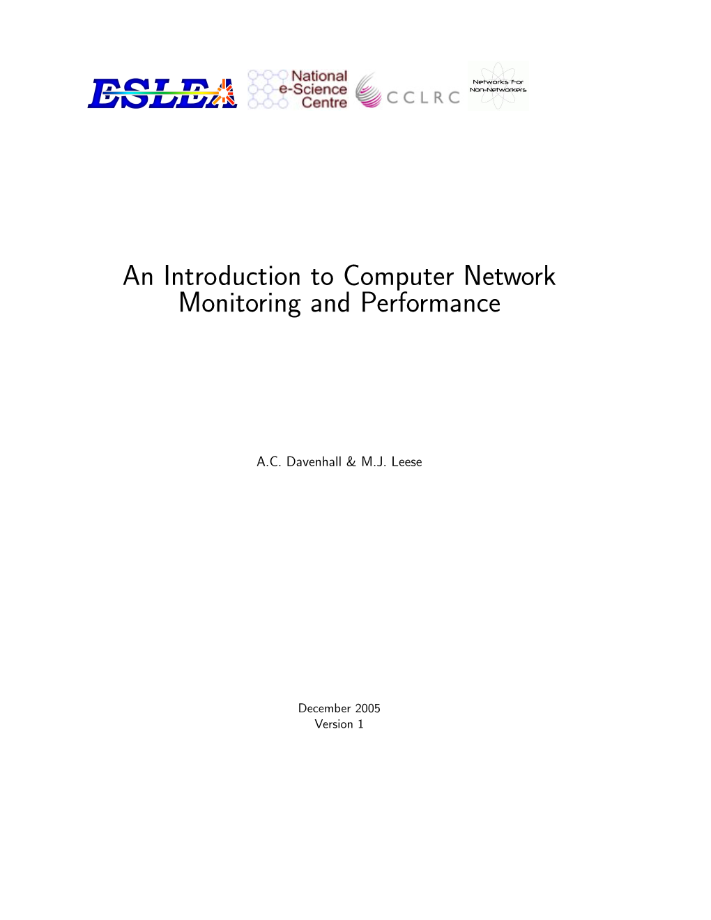 An Introduction to Computer Network Monitoring and Performance
