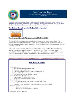 Port Security Report 05-2003
