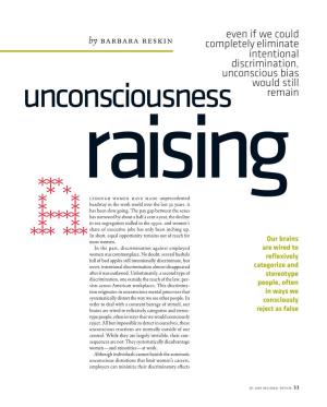 Unconsciousness Raising