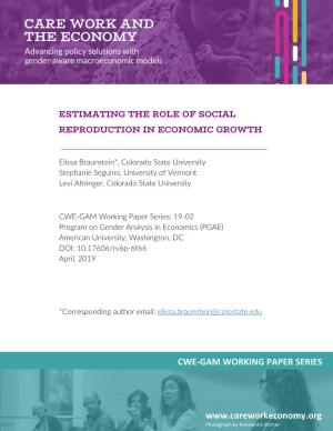 Estimating the Role of Social Reproduction in Economic Growth