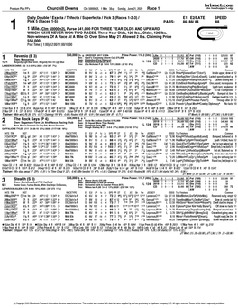 1 Mile. Clm 50000N2l Purse $41,000 for THREE YEAR OLDS and UPWARD WHICH HAVE NEVER WON TWO RACES