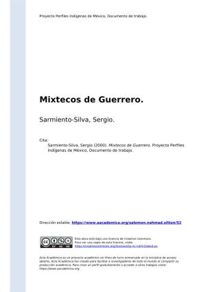Mixtecos De Guerrero