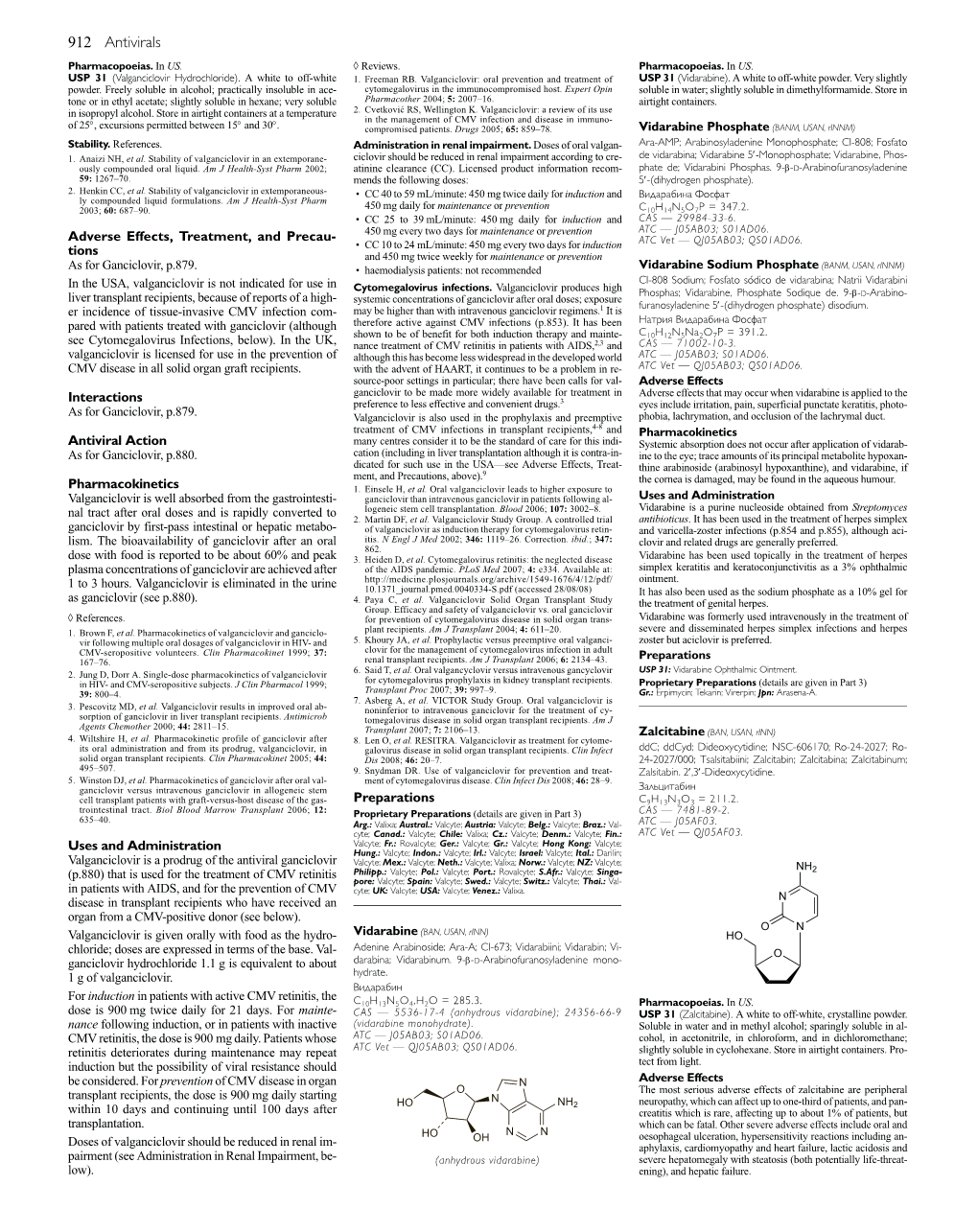 Vidarabine Phosphate (BANM, USAN, Rinnm) Stability