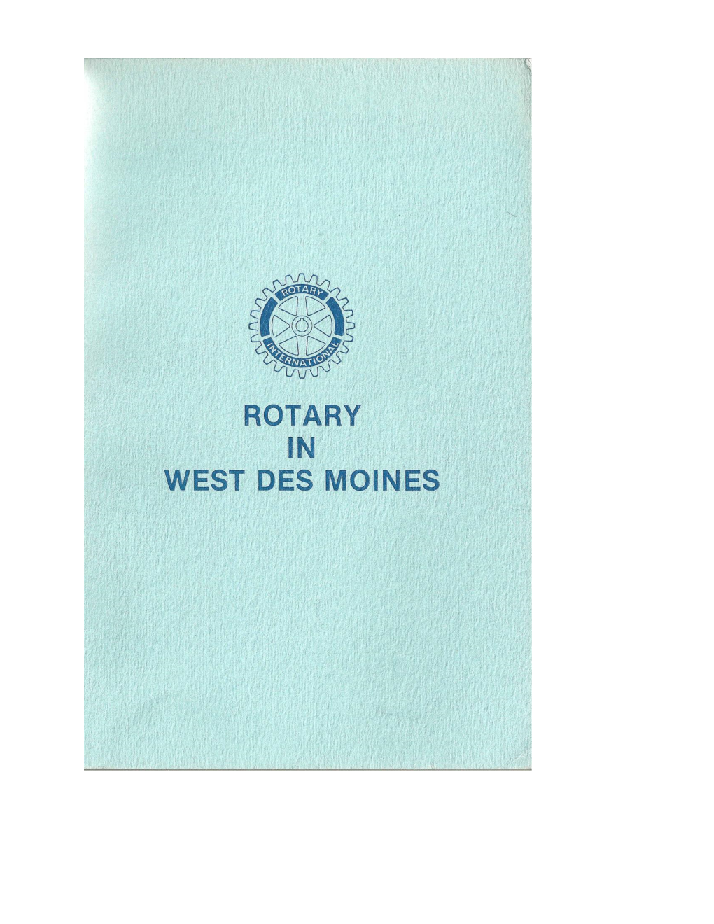 History of the Rotary Club of West Des Moines