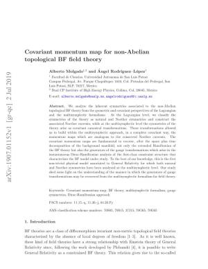 Covariant Momentum Map for Non-Abelian Topological BF Field