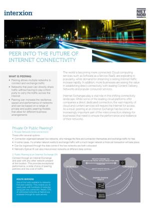 Peer Into the Future of Internet Connectivity