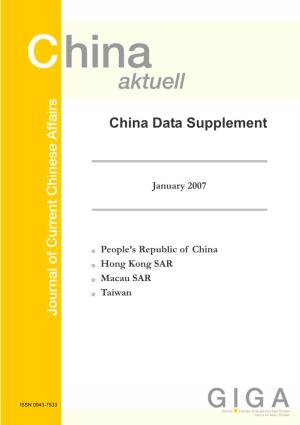 China Data Supplement January 2007
