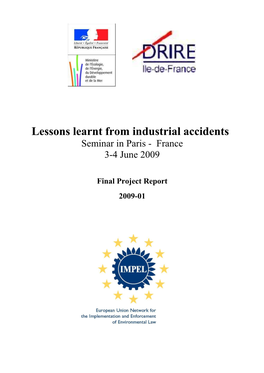 Report 'Lessons Learnt from Accidents'