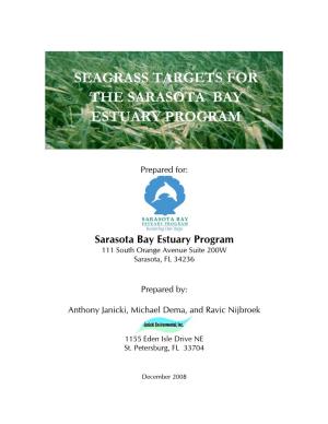 Seagrass Targets for the Sarasota Bay Estuary Program