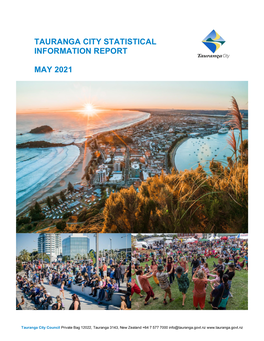 Tauranga City Statistical Information Report May 2021