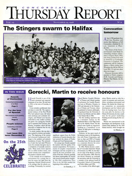 The Stingers Swarm to Halifax Convocation Tomorrow