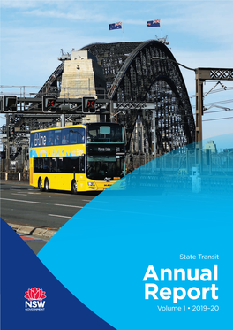 2019-20 Annual Report of the State Transit Authority Volume One.Pdf