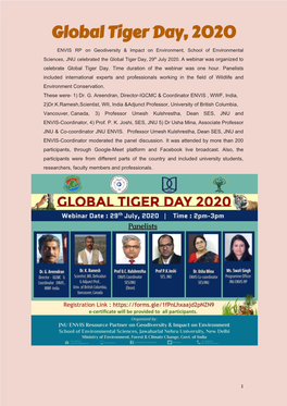 Global Tiger Day, 2020