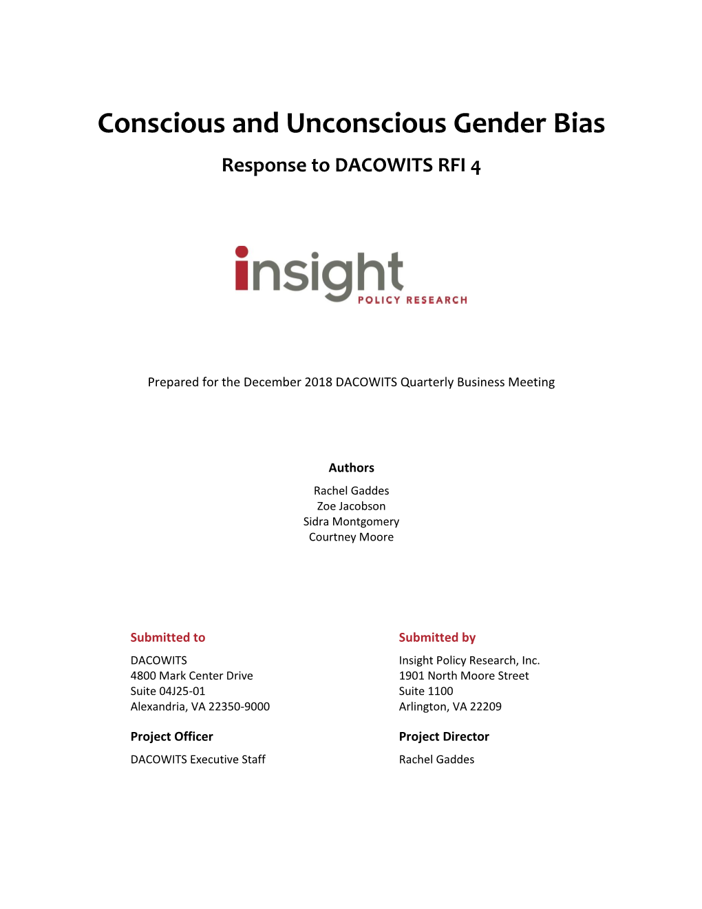 Unconscious Bias