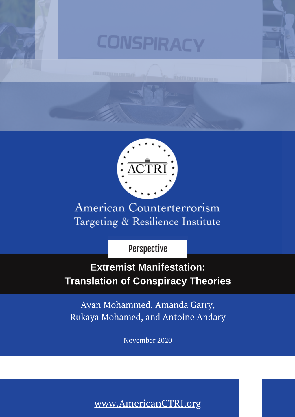 Extremist Manifestation: Translation of Conspiracy Theories Www