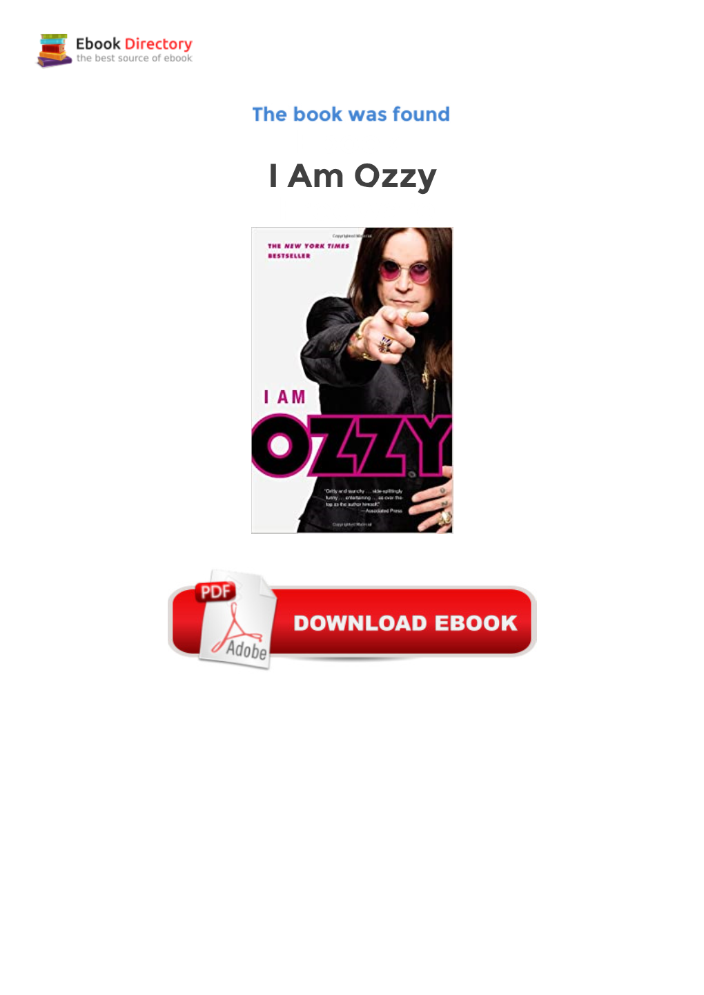 Ebook I Am Ozzy Freeware 