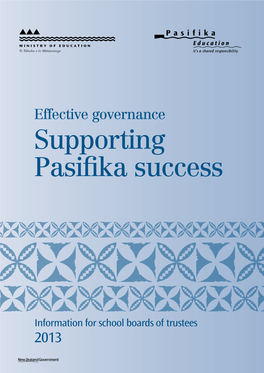 Effective Governance: Supporting Pasifika Success