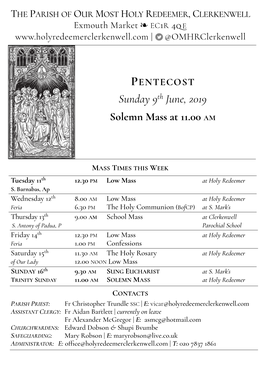 Pentecost 2019 Copy