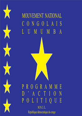 Mouvement National Congolaislumumbaprogr