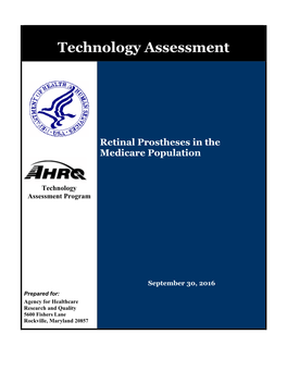 Retinal Prostheses in the Medicare Population