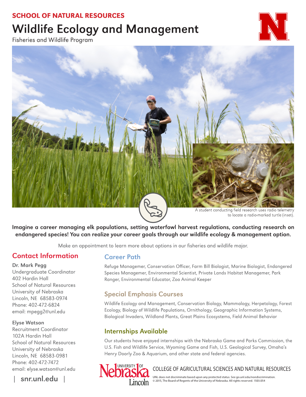 Wildlife Ecology and Management Fisheries and Wildlife Program