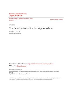 The Emmigration of the Soviet Jews to Israel