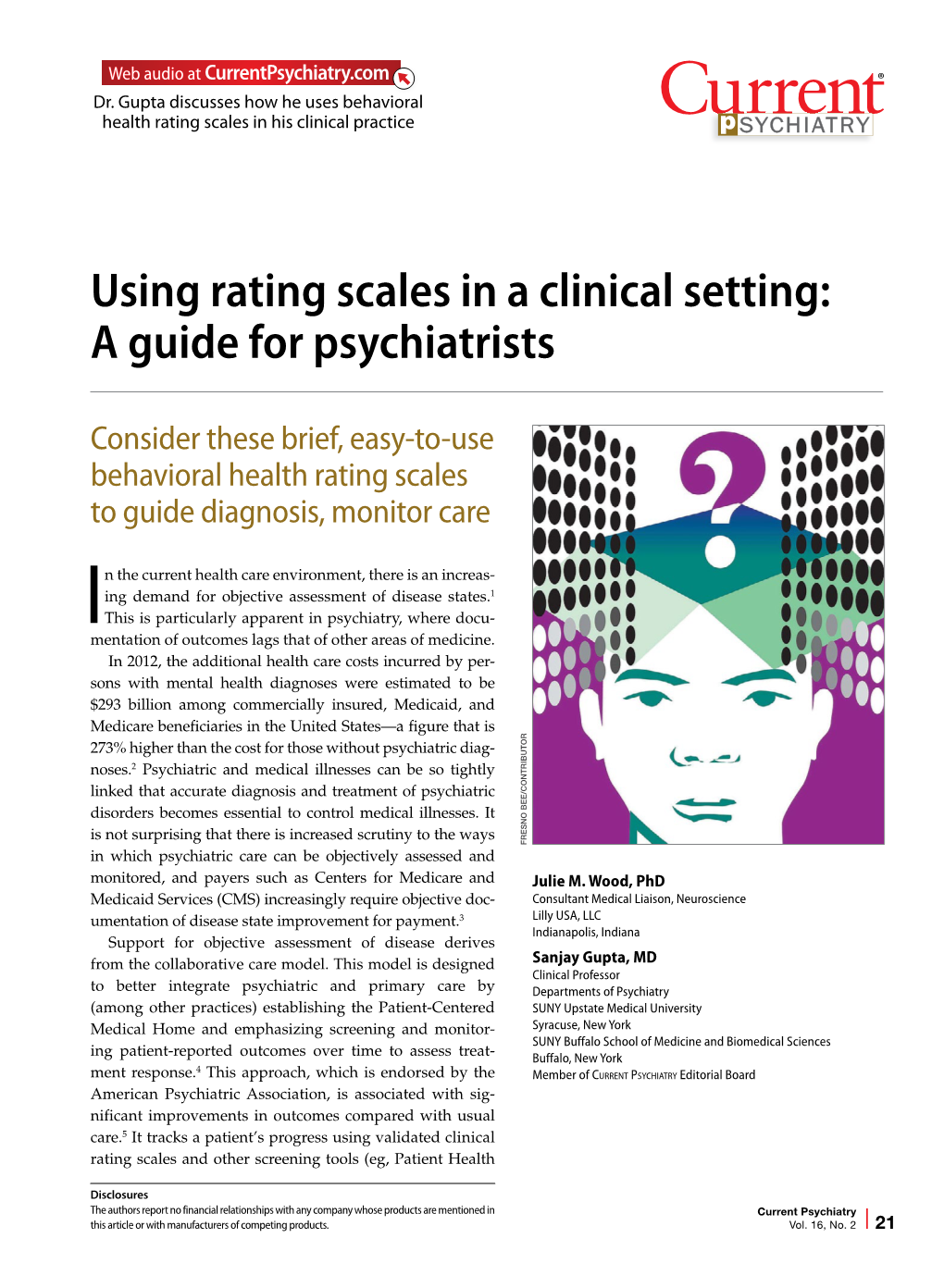 Using Rating Scales in a Clinical Setting: a Guide for Psychiatrists