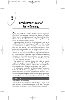 Beach Resorts East of Santo Domingo