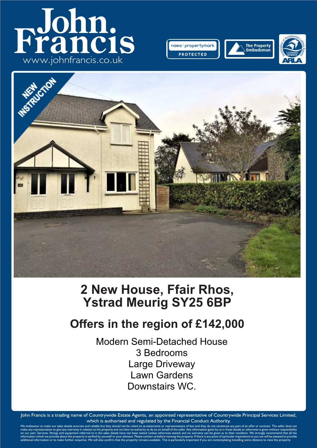 2 New House, Ffair Rhos, Ystrad Meurig SY25