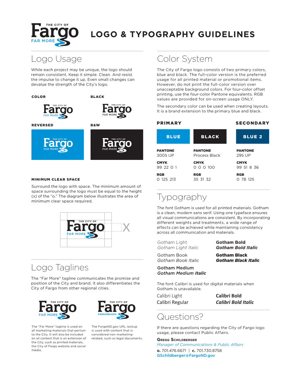 Logo Usage Color System Typography