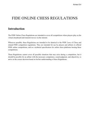 Fide Online Chess Regulations