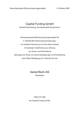 Capital Funding Gmbh Aareal Bank AG